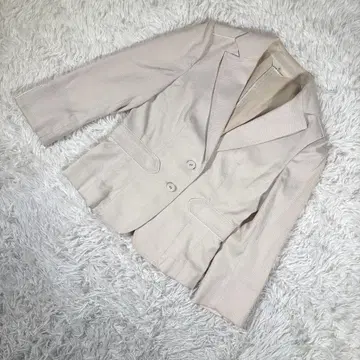 쿠미쿄쿠 [ S상당 ] 7부 소매 테일러드 자켓 베이지 여성용