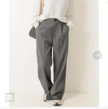 스픽 앤 스팬 하이브리드 더블 크로스 원턱 팬츠