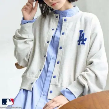 [로페피크닉] [MLB] 로고 맨투맨 가디건