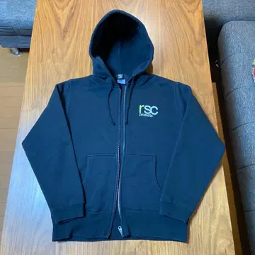 rSC products 블랙 후드 부착 후드티 S