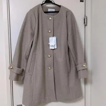 노카라 코트 M 사이즈 베이지