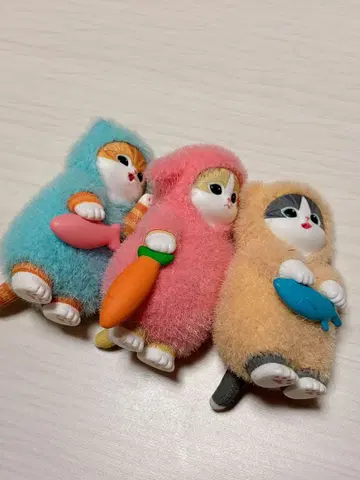 모프 샌드 포근포근 파자마냥 피규어 전 3종 세트 (익명 배송)