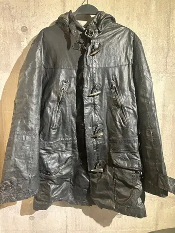 MILESTONE 가죽 자켓 후드 부착 충전솜 00s 구제 의류