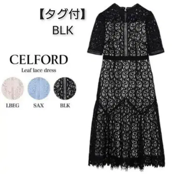 [택 포함] CELFORD 리프 레이스 원피스
