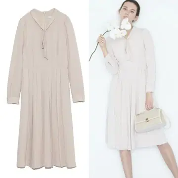 CELFORD 보타이 플리츠 원피스