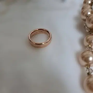 Rosalure 반지 9호 핑크 골드 ITALY 각인 컨디션 최상