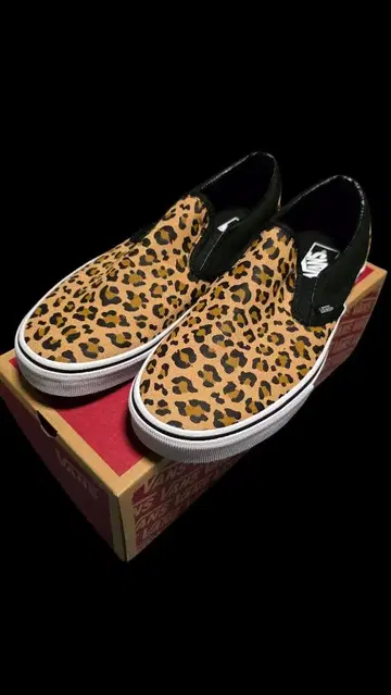 US VANS 레오파드 슬립온