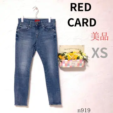 새상품급 [레드카드] 여성용 데님 청바지 스트레치 슬림 블랙 XS