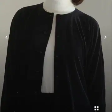 foufou 벨로아 블라우스 가디건