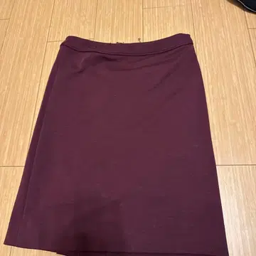 LEONARD 버건디 타이트 스커트 사이즈 38