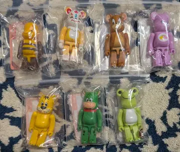 [ 베어브릭 애니멀 7종 세트 ] 시리즈물 내부 가방 미개봉 카드 포함