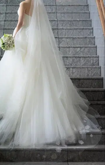 더 트릿 드레싱 웨딩 베일 롱