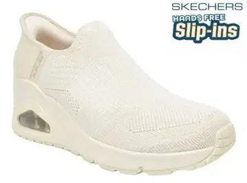 스케쳐스 슬립인즈 24.5 통굽 화이트 스니커즈 슬립온