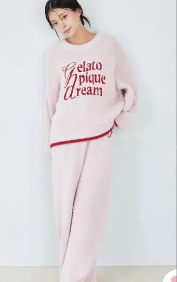 젤라또피케 라메 페더 풀오버 & 롱 팬츠