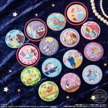 디즈니 자수 캔뱃지 4개 세트