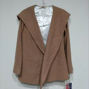 택 포함 새상품 Rady 후드 벨트 포함 울 코트