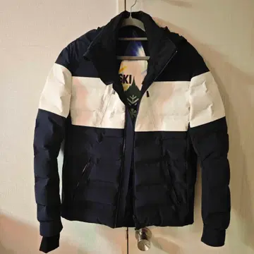 Aztech 다운 자켓 네이비/화이트 M 사이즈