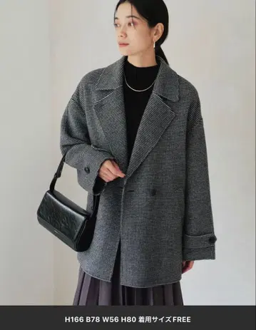 green label relaxing 리버 테일러드 미들 코트