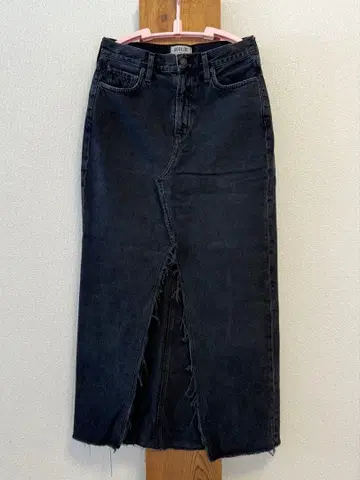 AGOLDE 에이골드이 롱 스커트 청바지 블랙