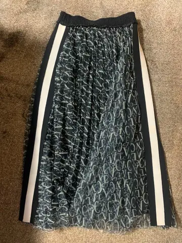 [ enough for me ] 플리츠 스커트 튤 사이드 라인