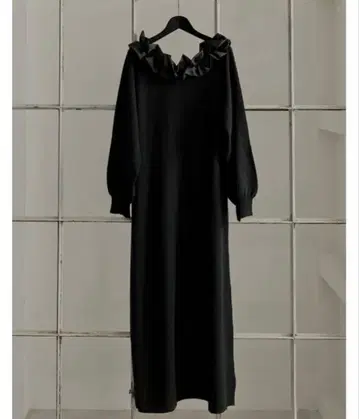 MEISM by Re:EDIT 프릴 보트넥 2WAY 니트 원피스