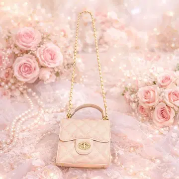 [새상품급] RANDA 핑크 퀼팅 2Way 미니 숄더백