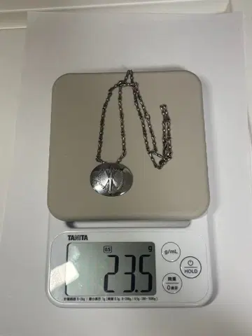 실버 925 오벌 펜던트 목걸이