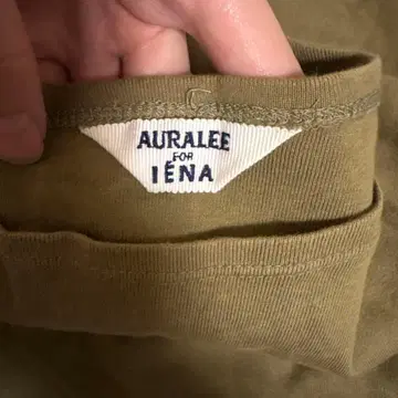 AURALEE for IENA 올리브색 T셔츠 사이즈 1