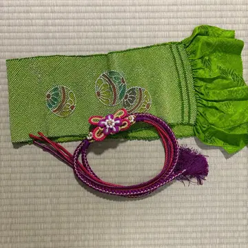 [ 익일 배송 ] 후리소데용 오비 장식 천 허리띠 세트