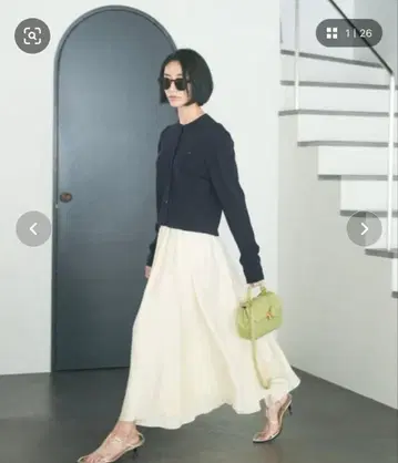 미라 오웬_허리밴딩 개더 플레어 스커트