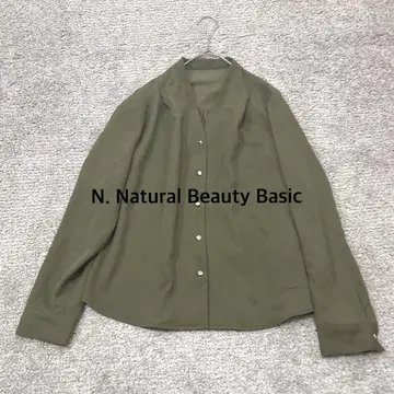 [내추럴 뷰티 베이직] 가루다 도비 셔츠 카키
