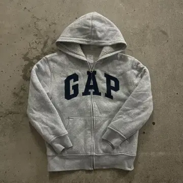 Gap 그레이 지퍼 후드티 y2k 헤이세이 갸루 안감 보아 쇼트 기장