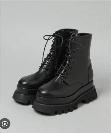 HARE 하레 볼륨 컴뱃 부츠 부츠 블랙 새상품