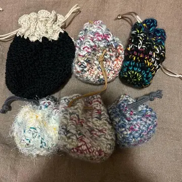 다색 니트 복조리 6개 세트