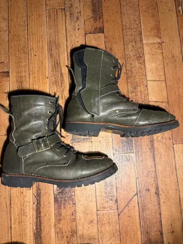 AVIREX 올리브 그린 밀리터리 부츠