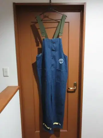 MARINE NATIONALE US NAVY 해군 데크 데님 오버롤