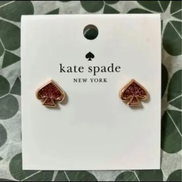 새상품 katespadeNEWYORK 귀걸이 스페이드 핑크 x 핑크 골드