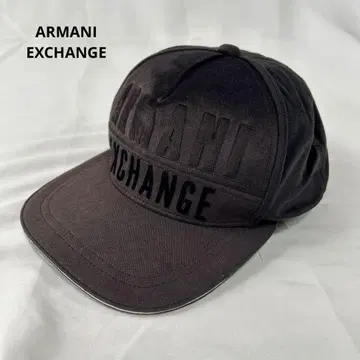 아르마니 익스체인지 벨로아 캡 모자 블랙 스냅백