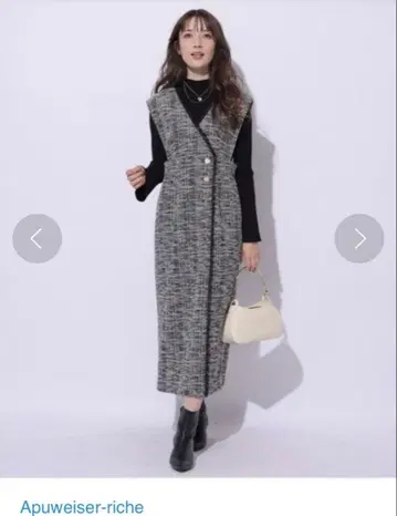 아푸와이저 리셰 랩 트위드 점프스커트