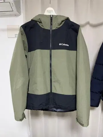 컬럼비아 후드티 자켓 아우터 카키