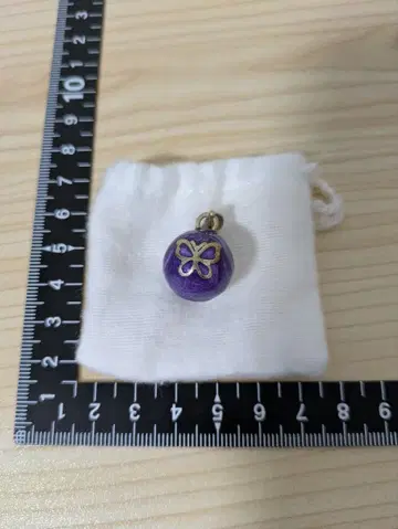 멕시코 타스코 제조 Yoara 실버 펜던트 탑 방울 소리 퍼플