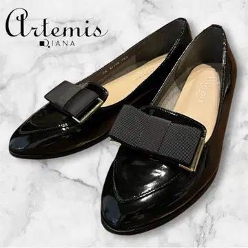 새상품급 artemis by DIANA 그로그랭 리본 로퍼 24.5