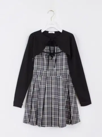 evelyn 에블린 플리츠 세트 원피스 그레이