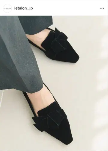 LE TALON 벨벳 22.5cm