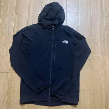 THE NORTH FACE 블랙 후드 부착 나일론 자켓 M