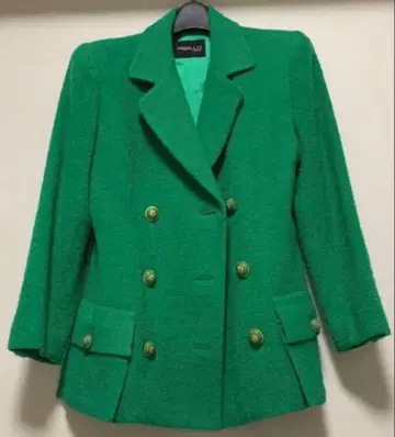 테일러드 자켓 더블 그린