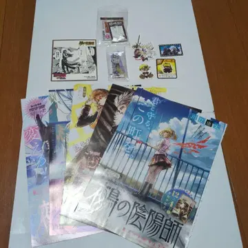 누에의 음양사 아크릴 스탠드 미니 색지 콩 가샤 씰 센터 컬러 12점