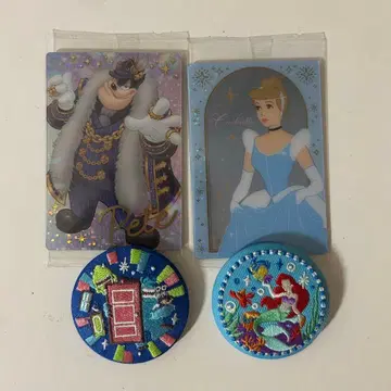 디즈니 자수 캔뱃지 & 카드