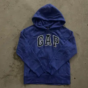 Gap 블루 지퍼 후드티 y2k 헤이세이 갸루 크롭 별