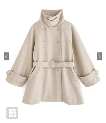 새상품급 미들 기장 코트 아이보리 화이트 그레일 GRL fo1762